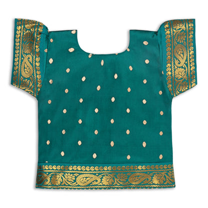 Girls Pattu Pavadai Art Silk Lehenga Choli – Traditional Stitched Ethnic Wear