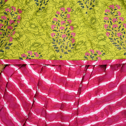 Girls Embroidered Dhoti Pant Set