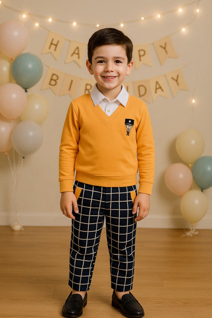 Jivzo Cotton Clothing Set for Baby Boys hfs598y