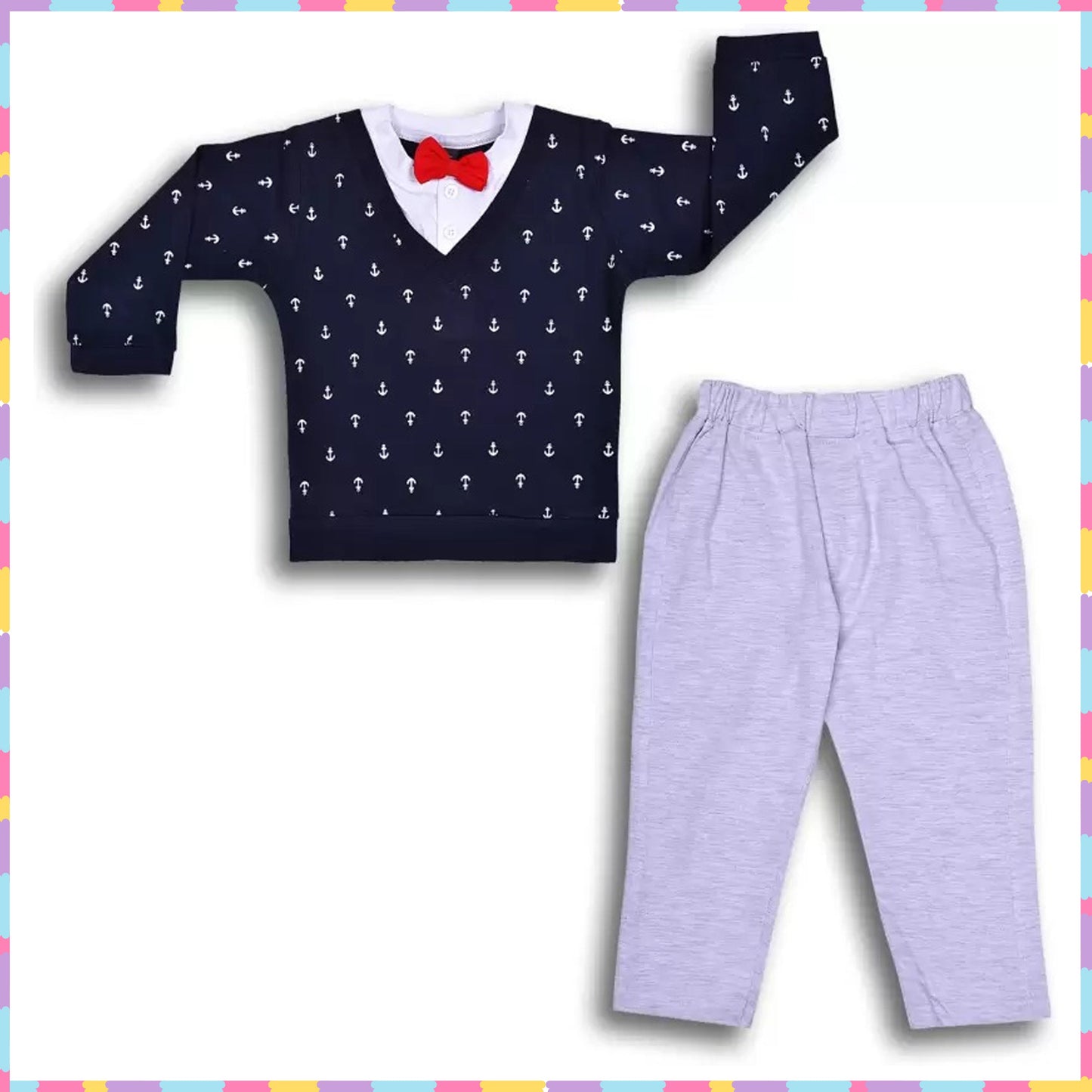 Wish Karo Cotton Clothing Set for Baby Boys hfs598y