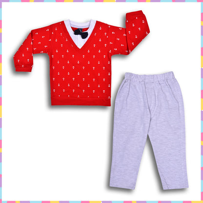 Jivzo Cotton Clothing Set for Baby Boys hfs614rd
