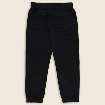 Boys Cotton Solid Tapered Fit Casual Jeans
