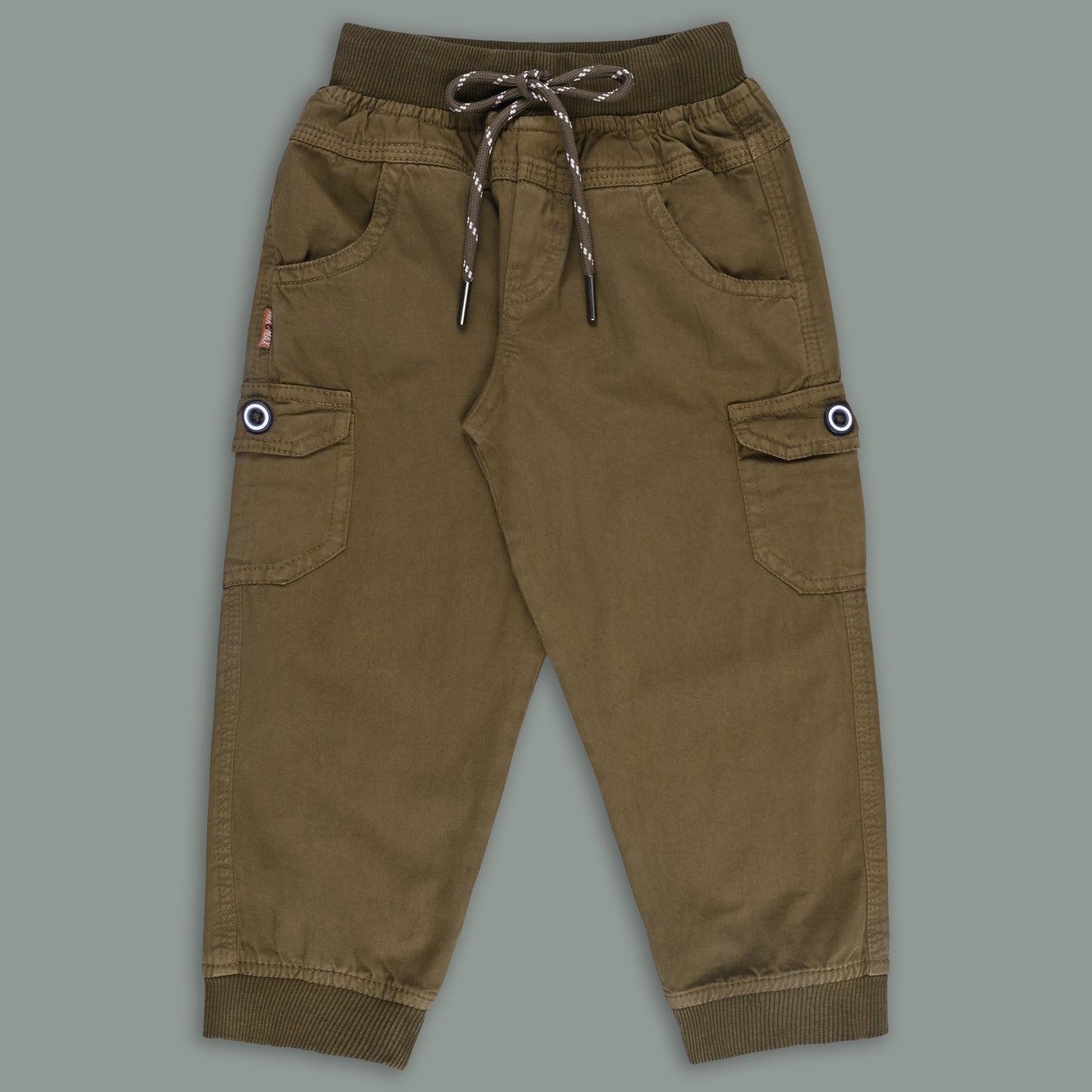 Boys Cotton Cargo Tapered Fit Trouser