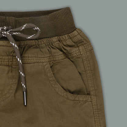 Boys Cotton Cargo Tapered Fit Trouser