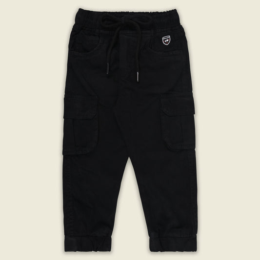 Boys Cotton Denim Cargo Joggers â€“ Soft & Stretchable Pants