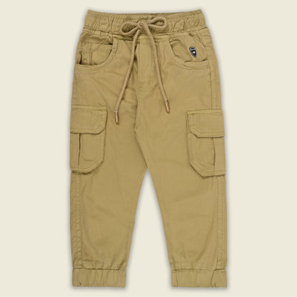 Boys Cotton Denim Cargo Joggers â€“ Soft & Stretchable Pants