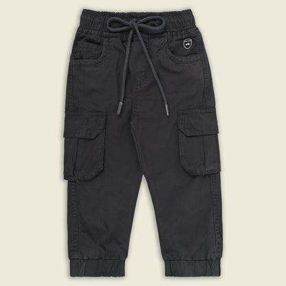 Boys Cotton Denim Cargo Joggers â€“ Soft & Stretchable Pants