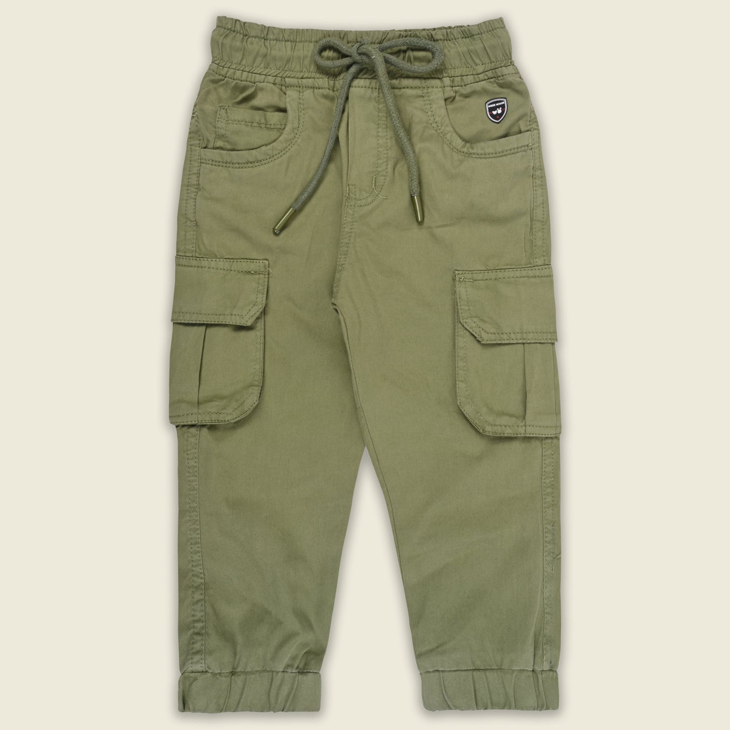 Boys Cotton Denim Cargo Joggers â€“ Soft & Stretchable Pants