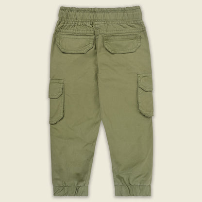 Boys Cotton Denim Cargo Joggers â€“ Soft & Stretchable Pants