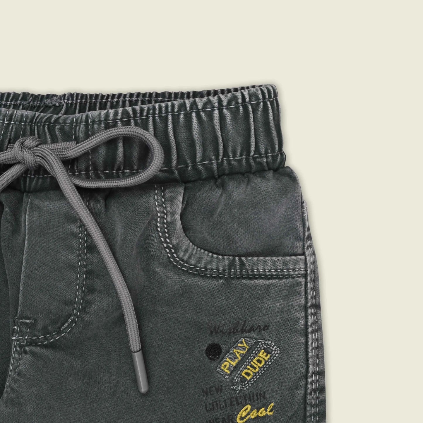 Boys Denim Cargo Jogger Jeans with Side Pockets