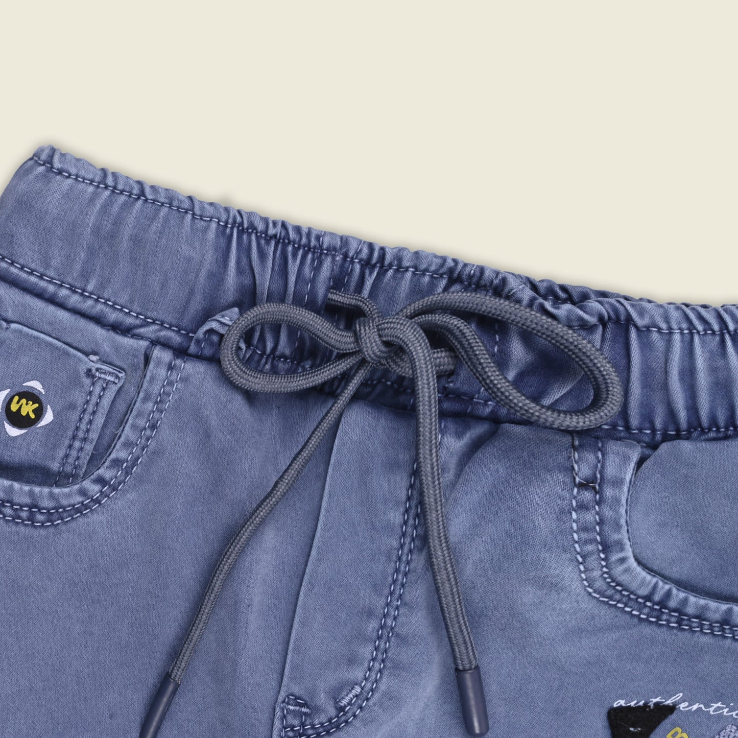 Boys Denim Cargo Jogger Jeans with Side Pockets