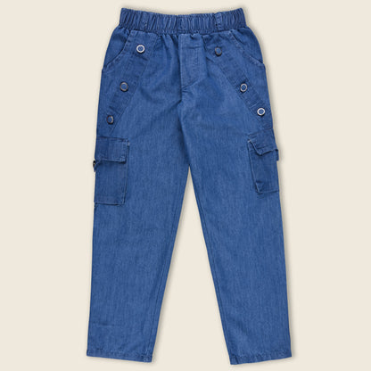 Girls Denim Joggers