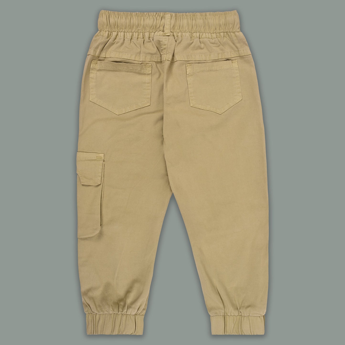 Boys Cotton Denim Cargo Joggers â€“ Printed Pants