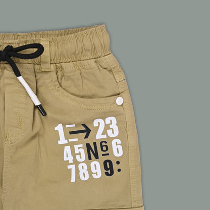 Boys Cotton Denim Cargo Joggers â€“ Printed Pants
