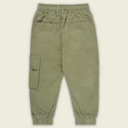 Boys Cotton Denim Cargo Joggers â€“ Printed Pants