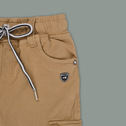 Boys Cotton Denim Cargo Pants â€“ Stretchable Joggers