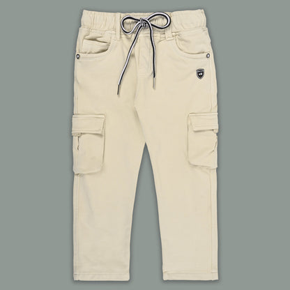 Boys Cotton Denim Cargo Pants â€“ Stretchable Joggers