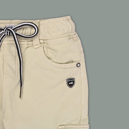 Boys Cotton Denim Cargo Pants â€“ Stretchable Joggers