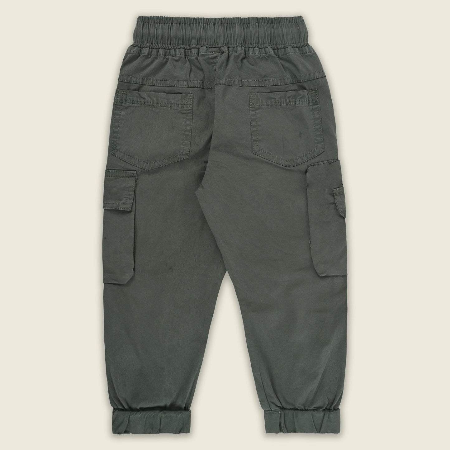 Boys Cotton Denim Cargo Joggers â€“ Printed Pants