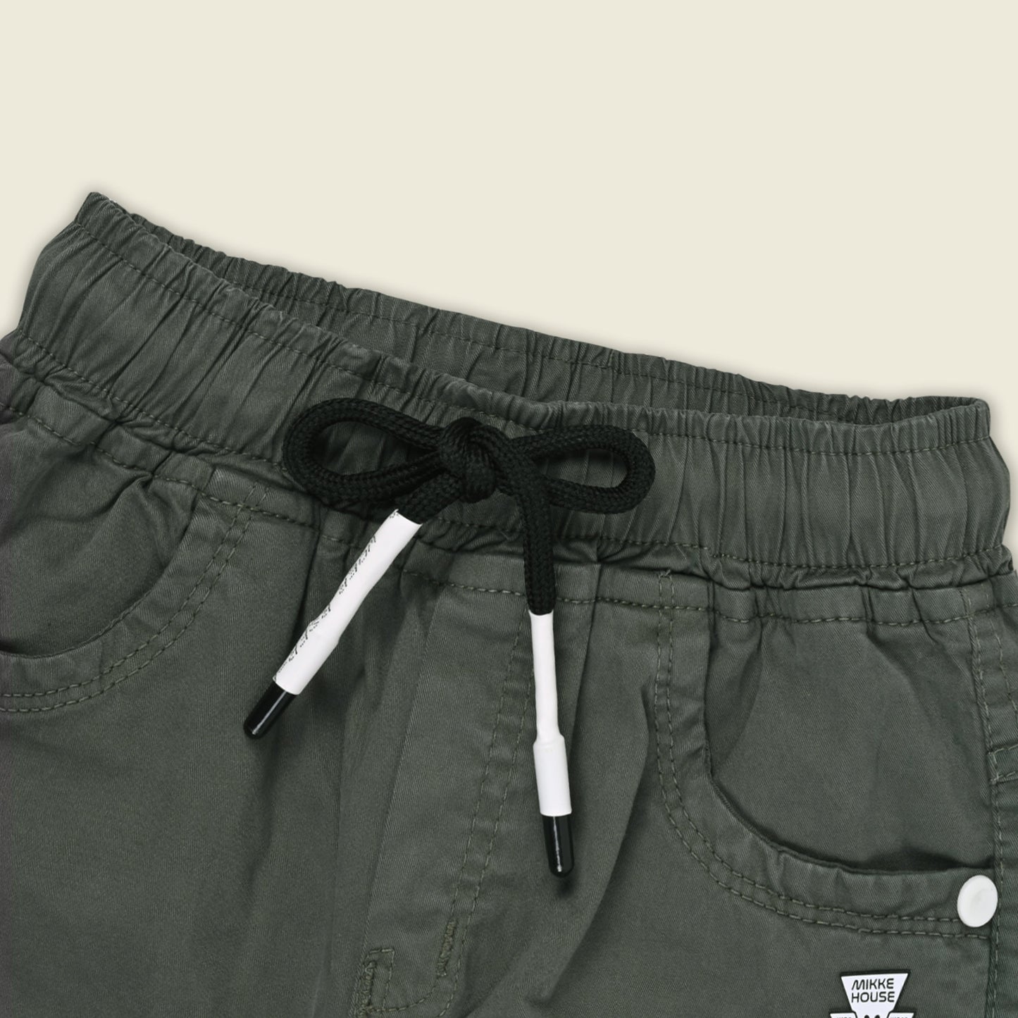 Boys Cotton Denim Cargo Joggers â€“ Printed Pants