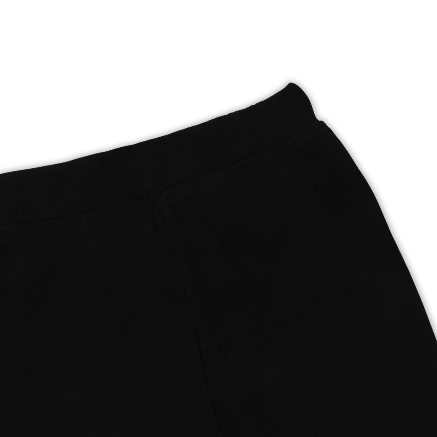 Kids Solid Cotton Leggings – Black | Soft & Stretchable Everyday Wear