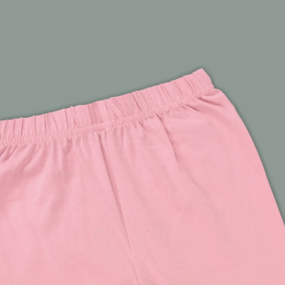 Kids Solid Cotton Leggings – Baby Pink | Soft & Stretchable Everyday Wear