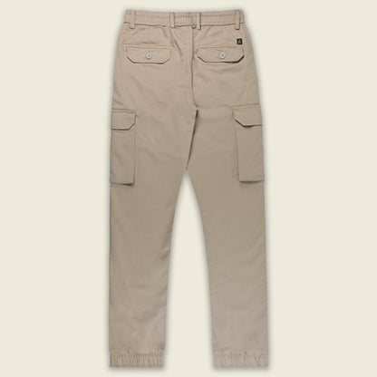 Men’s Cotton Cargo Pants | Comfortable Casual Wear with Multi Utility Pockets | Elastic Waist & Cuffed Jogger Fit