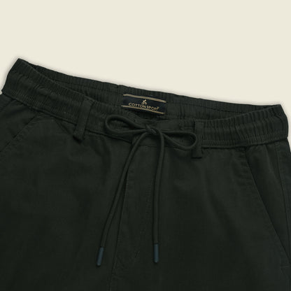 Men’s Cotton Cargo Pants | Comfortable Casual Wear with Multi Utility Pockets | Elastic Waist & Cuffed Jogger Fit