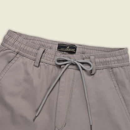 Men’s Cotton Cargo Pants | Comfortable Casual Wear with Multi Utility Pockets | Elastic Waist & Cuffed Jogger Fit