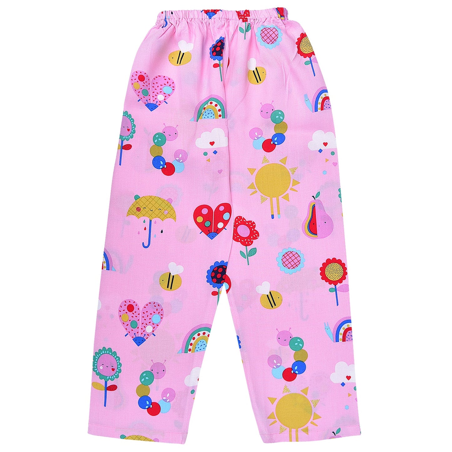Unisex Printed Top and Bottom Pyjamas Night Dress