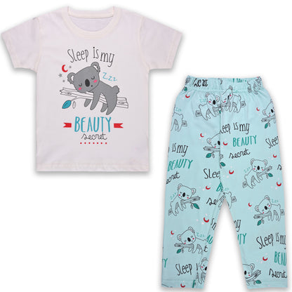Girls Cute Printed Cotton Summer Nightsuit