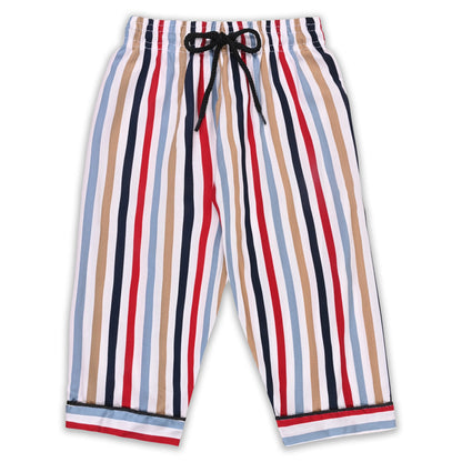 Boys Multicolor Striped Co-ord Set – Soft Rayon Shirt & Pant Set
