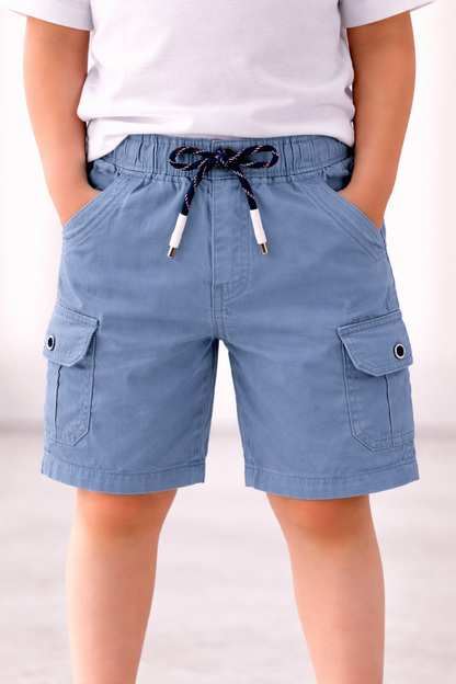 Boys Cotton Cargo Summer Shorts