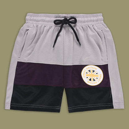 Boys Sporty Striped Printed Shorts