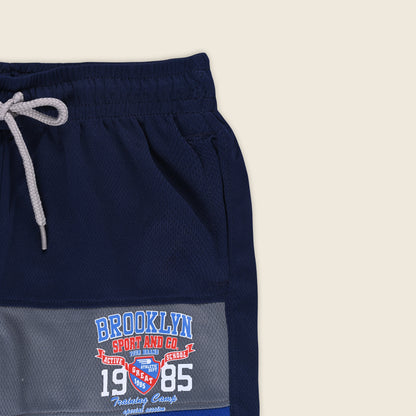 Boys Sporty Striped Printed Shorts