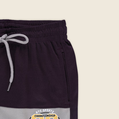 Boys Sporty Striped Printed Shorts