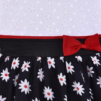 Girls Pure Cotton Floral Printed Summer Dress