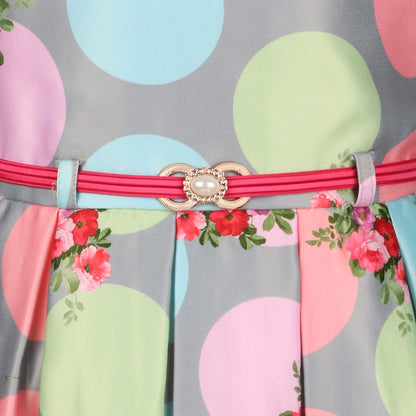 Jivzo Birthday Baby Girls Dress Frocks-(stn707grn)