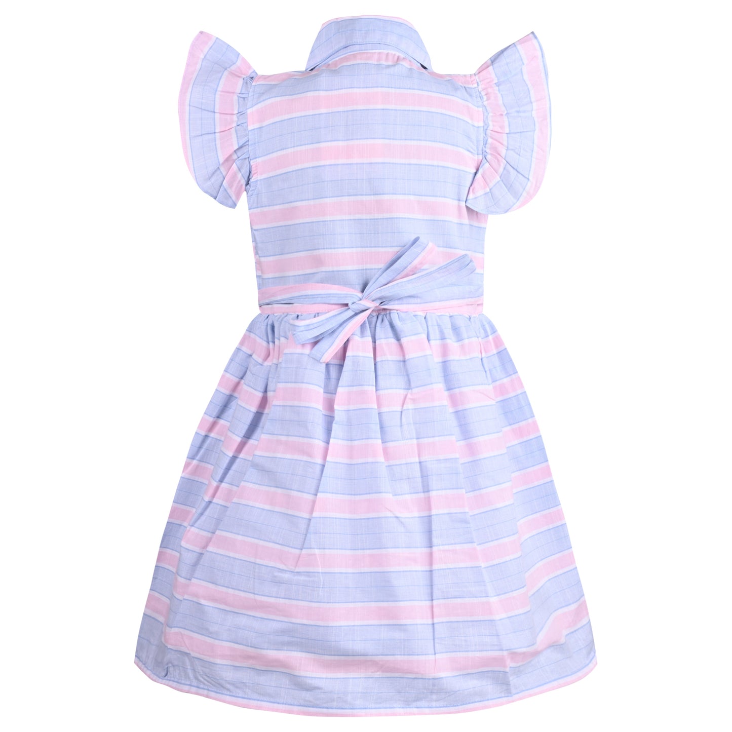 Girls Checked Fit and Flare Frock Dress