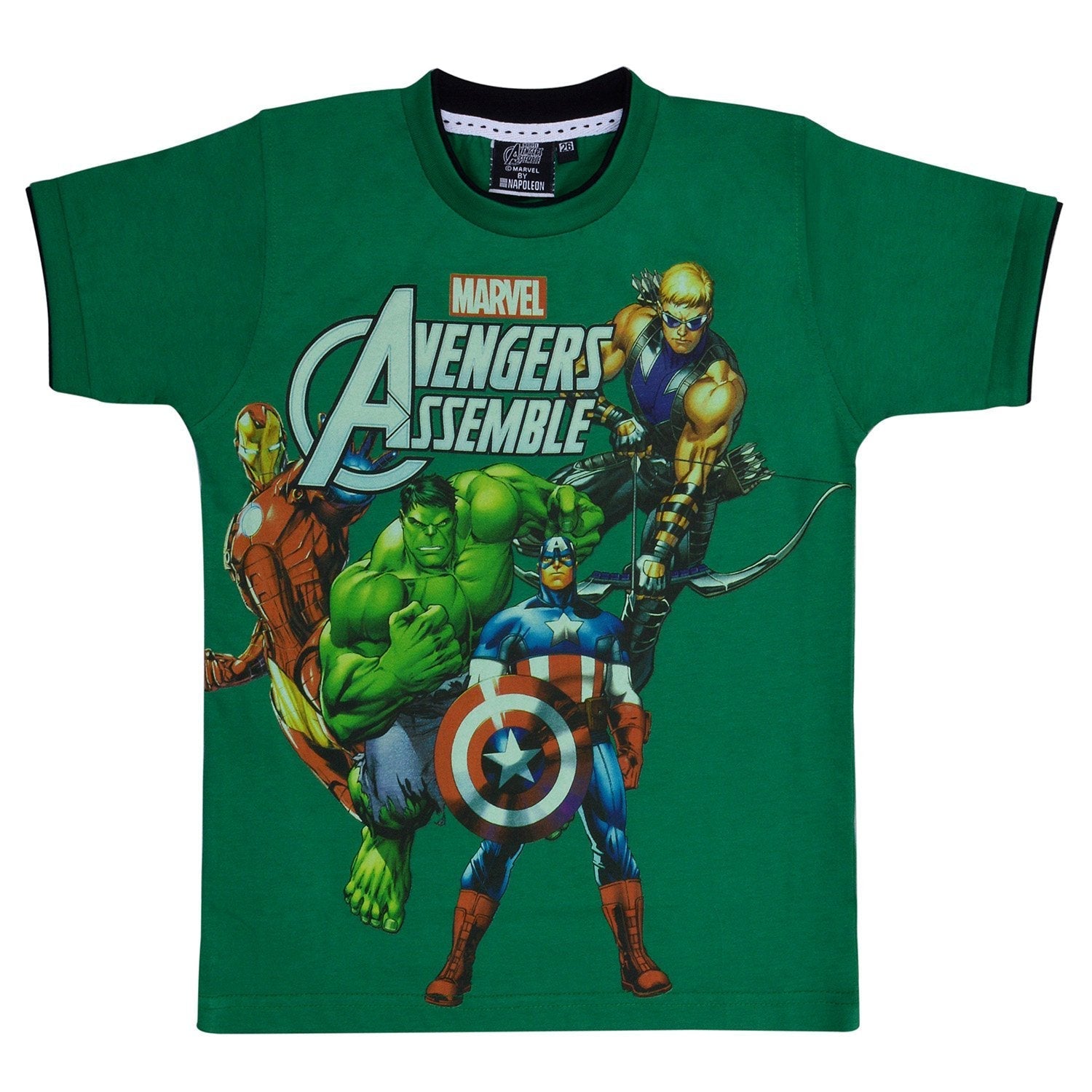 Boys Avangers Tshirt Green -  Wish Karo Dresses