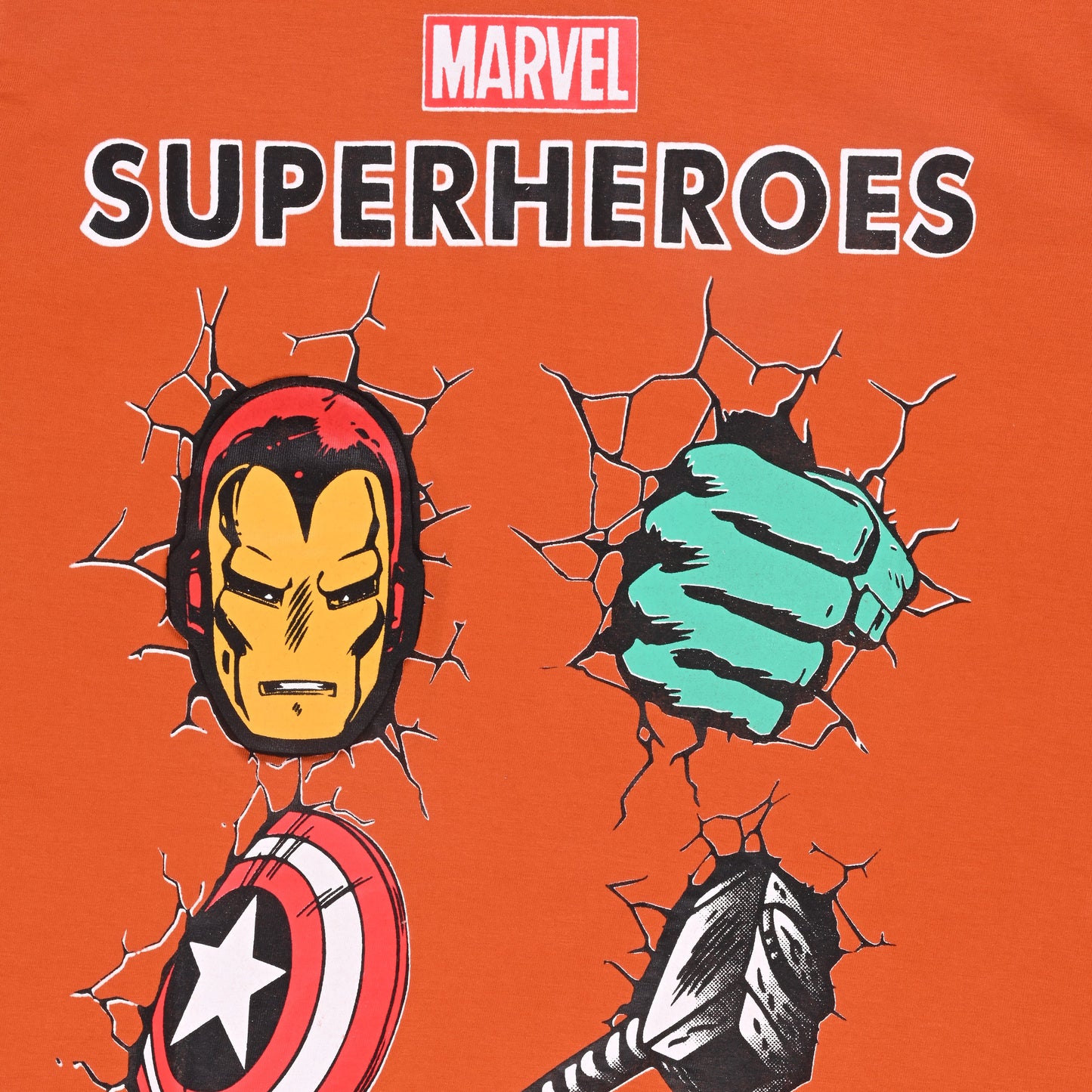 Marvel Superheroes Kids Full Sleeve T-Shirt â€“ Cotton Blend