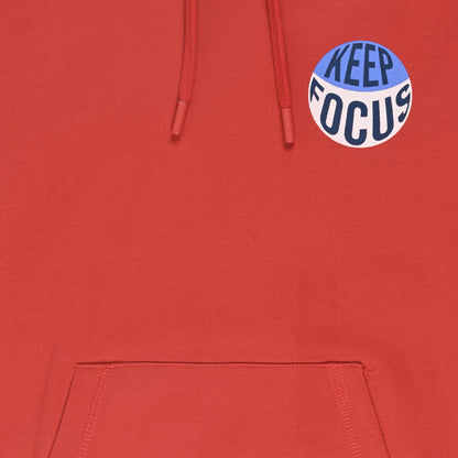 Boys Red Cotton Blend Printed Hoodie – Winter Casual Wear