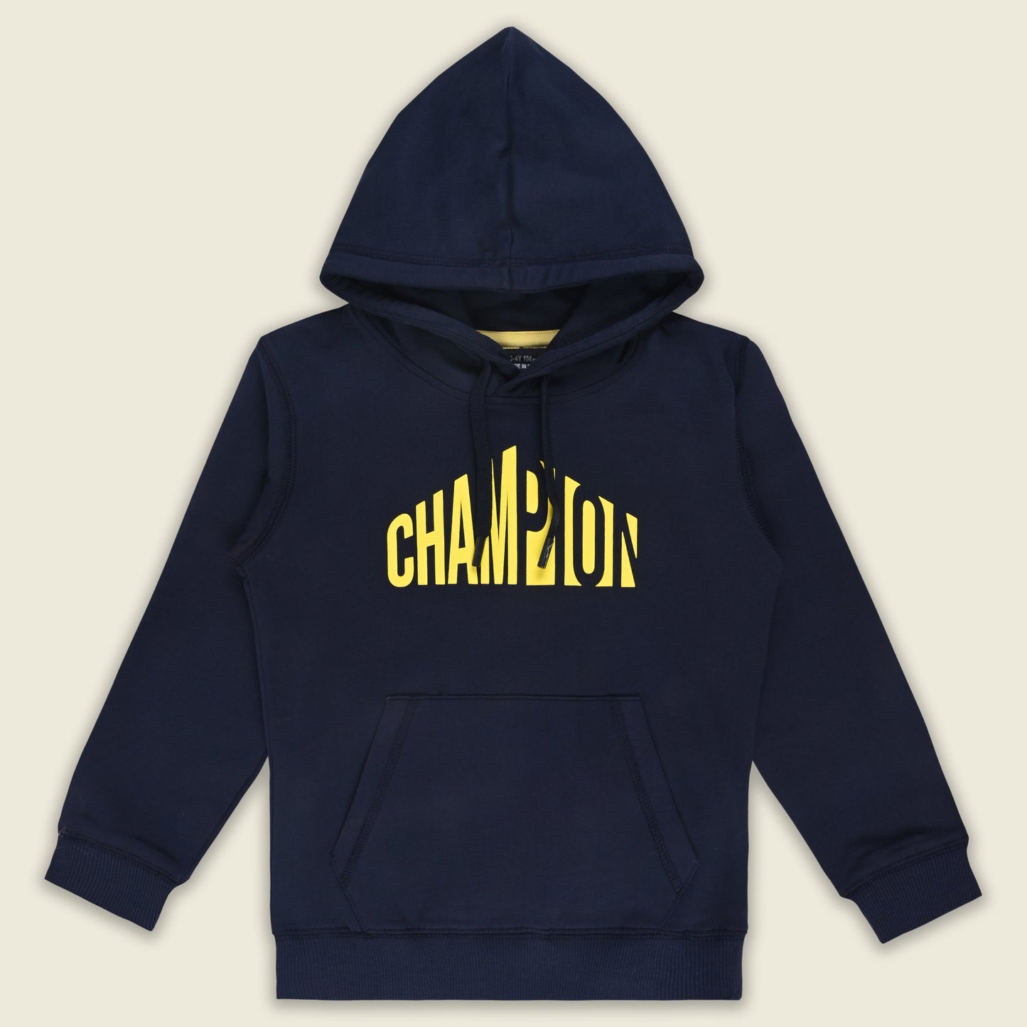 Boys Red Cotton Blend Printed Hoodie – Winter Casual Wear
