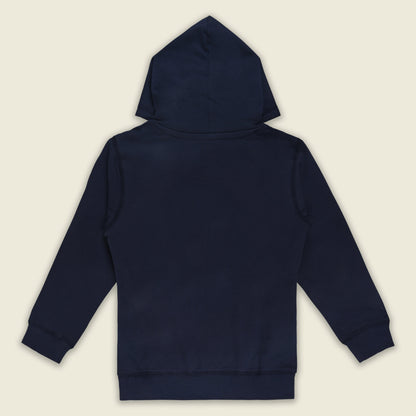 Boys Red Cotton Blend Printed Hoodie – Winter Casual Wear